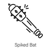 Trendy Spiked Bat vector