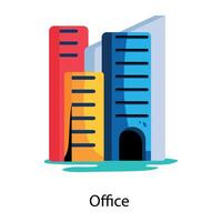 Trendy Office Concepts vector