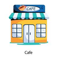 Trendy Cafe Concepts vector