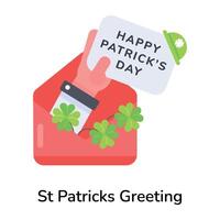 St Patricks Greeting vector