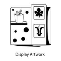 Trendy Display Artwork vector