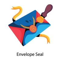 Trendy Envelope Seal vector