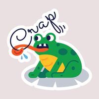 Trendy Frog Concepts vector