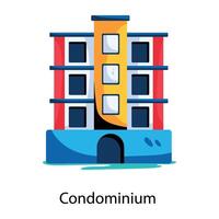 Trendy Condominium Concepts vector