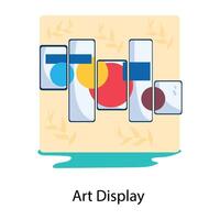 Trendy Art Display vector