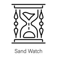 Trendy Sand Watch vector