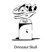 Trendy Dinosaur Skull vector