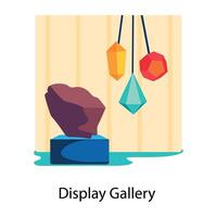 Trendy Display Gallery vector