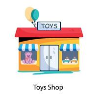 Trendy Toys Shop vector