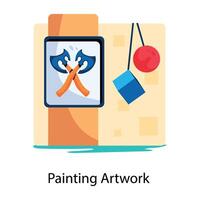 Trendy Painting Artwork vector