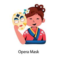 Trendy Opera Mask vector