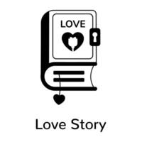 Trendy Love Story vector