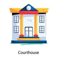 Trendy Courthouse Concepts vector