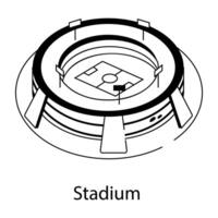 Trendy Stadium Concepts vector