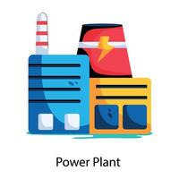Trendy Power Plant vector