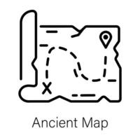 Trendy Ancient Map vector