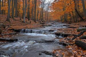 AI generated water flow nature professional photography photo