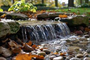 AI generated water flow nature professional photography photo