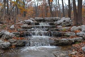 AI generated water flow nature professional photography photo