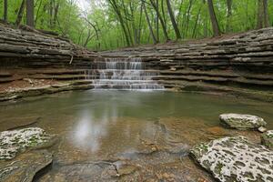 AI generated water flow nature professional photography photo