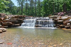 AI generated water flow nature professional photography photo