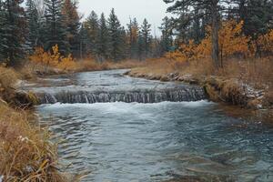 AI generated water flow nature professional photography photo