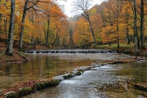 AI generated water flow nature professional photography photo