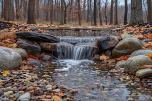 AI generated water flow nature professional photography photo