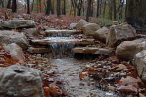 AI generated water flow nature professional photography photo