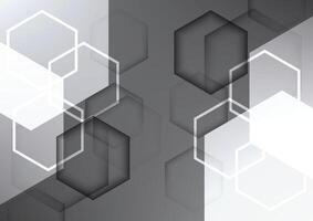 Hexagon geometric technology abstract background. Graphic for signal connection online and futuristic internet concept. vector