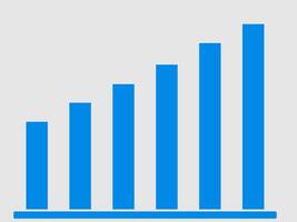 flat design up and down graph vector illustration