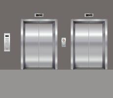 Left set with close door Button Panel vector