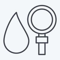 Icon Searching. related to Blood Donation symbol. line style. simple design editable. simple illustration vector