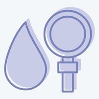 Icon Searching. related to Blood Donation symbol. two tone style. simple design editable. simple illustration vector