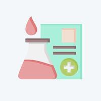 Icon Data Science. related to Blood Donation symbol. flat style. simple design editable. simple illustration vector