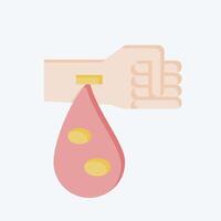 Icon Platelets. related to Blood Donation symbol. flat style. simple design editable. simple illustration vector