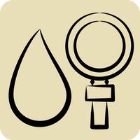 Icon Searching. related to Blood Donation symbol. hand drawn style. simple design editable. simple illustration vector