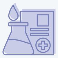 Icon Data Science. related to Blood Donation symbol. two tone style. simple design editable. simple illustration vector