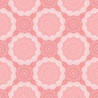 Abstract Mandala Seamless Pattern in Pink Color vector