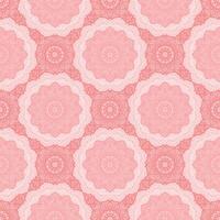 Abstract Mandala Seamless Pattern in Pink Color vector