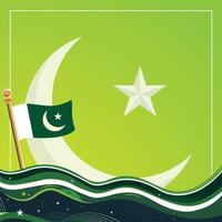 Pakistán día vector ilustración carteles