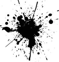 AI generated Silhouette ink splatter black color only vector