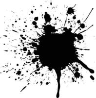 AI generated Silhouette ink splatter black color only vector