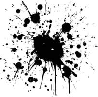 AI generated Silhouette ink splatter black color only vector