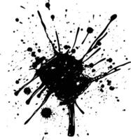 AI generated Silhouette ink splatter black color only vector