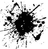 AI generated Silhouette ink splatter black color only vector