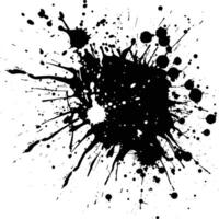 AI generated Silhouette ink splatter black color only vector