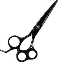 AI generated Silhouette shaving scissors black color only vector