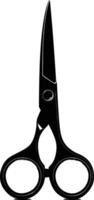 AI generated Silhouette shaving scissors black color only vector