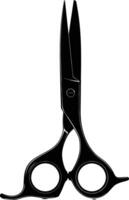 AI generated Silhouette shaving scissors black color only vector